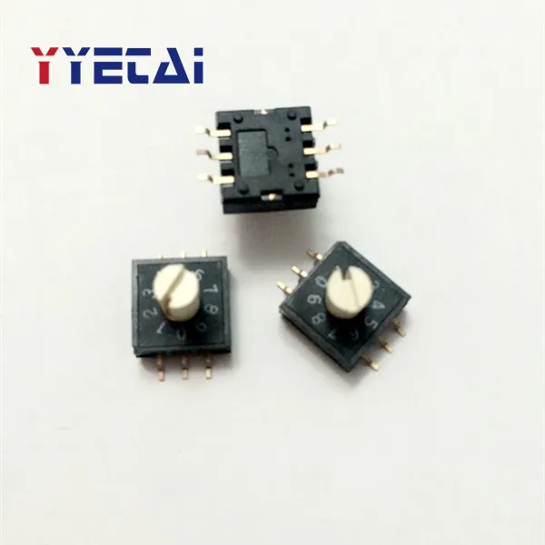 

RM3HAF-10 rotary dial switch 10 0-9 coding switch patch 3:3 with handle
