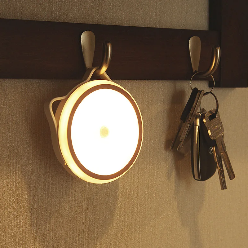 

Motion Sensor Lights, Night Light LED Lamp Portable USB Rechargeable Stick-on Lighting for Bedroom, Stairs, Kitchen,Closet