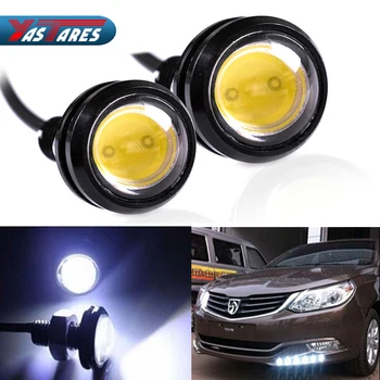 

2pcs Car Styling Light 18mm Eagle Eye Led Car Lights DRL Daytime Running Light 12V 9W Fog Tail Lamp Waterproof Reverse Lamp