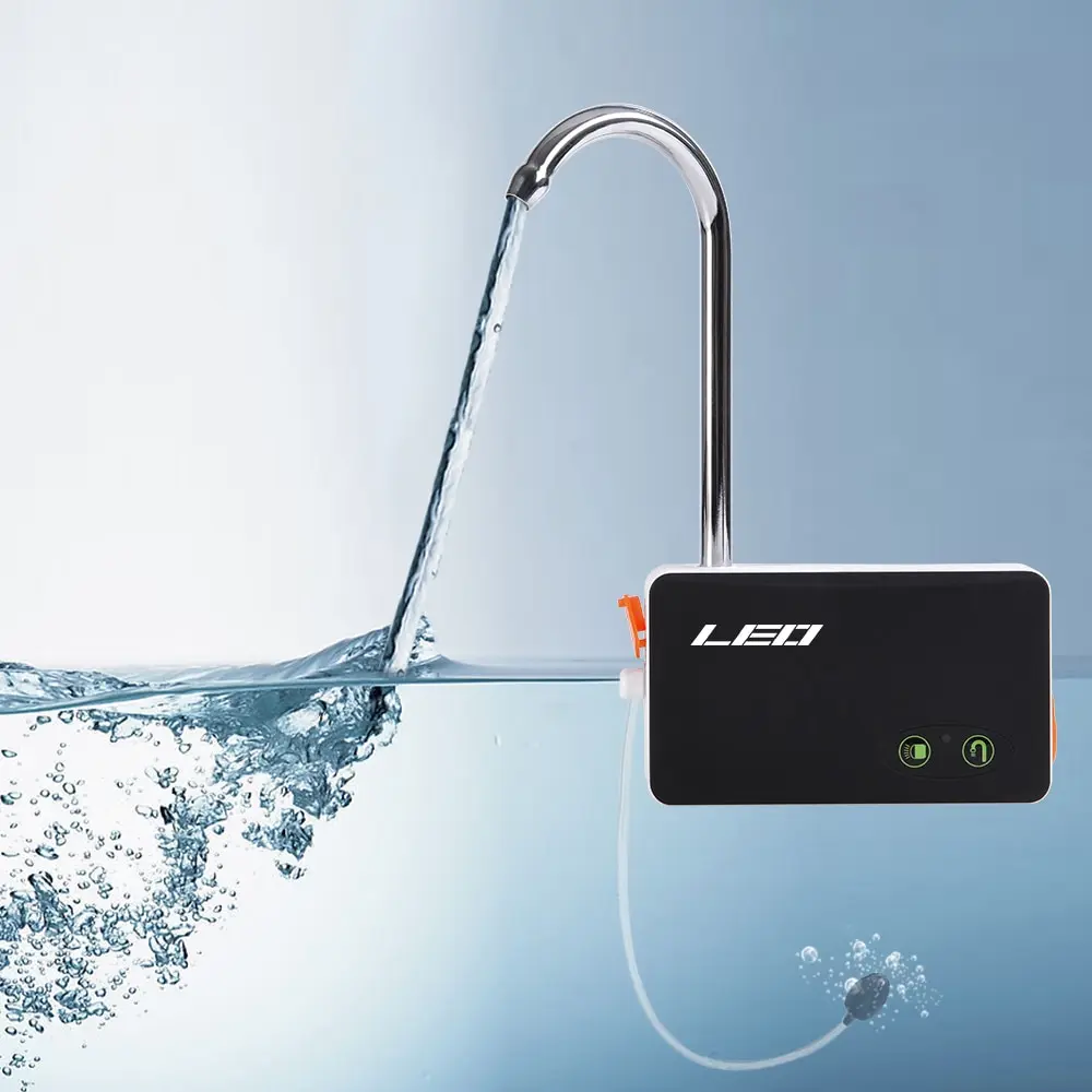 

3-in-1 Mini Aquarium Air Pump Water Pump Oxygenator Water Pump Silent USB Pumping Aerator Oxygen with Bait Lights for Fish
