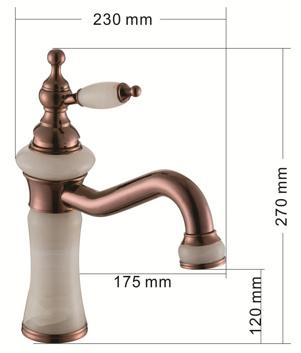Bathroom Basin Faucet Rose gold Bronze Brass Mixer solid copper Luxury Europe style Tap Torneiras Para Banheiro crane 15