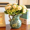 European Pastoral Retro Painted Ceramic Vase Milk Jug Vase American Country Living Room Decoration Flower Arrangement 2