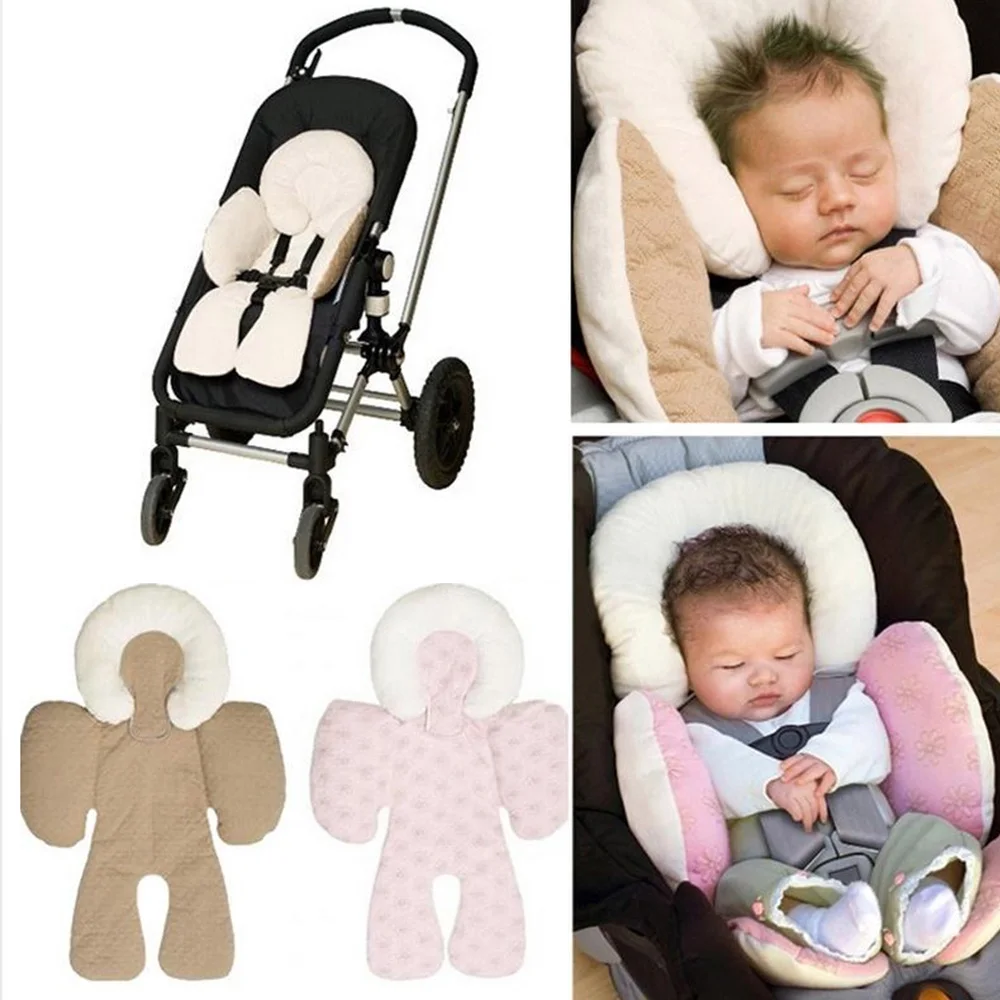 Cotton Baby Stroller Cushion Seat Pad Head Body Support Mat Baby Car