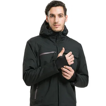 

Outdoor men windbreak and warm mountain clothing water pro of thickening body repair cap hiking assault jacket