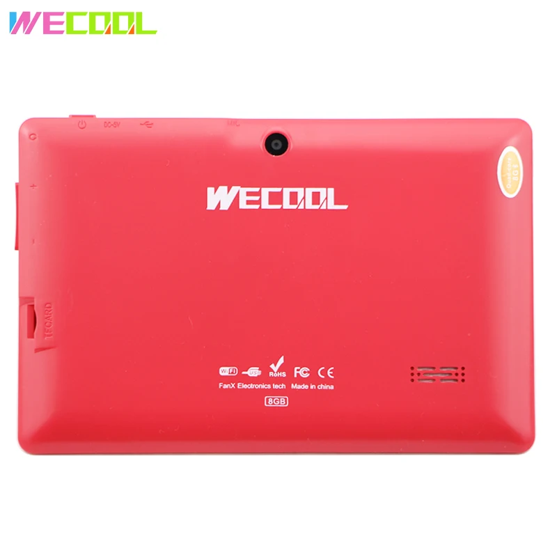 WeCool Q88 Детский планшетный ПК 7 дюймов HD экран 1024x600 разрешение 2500 мАч wifi серфинг MID Android 4,4 OS 512 МБ 8 Гб Двойная камера