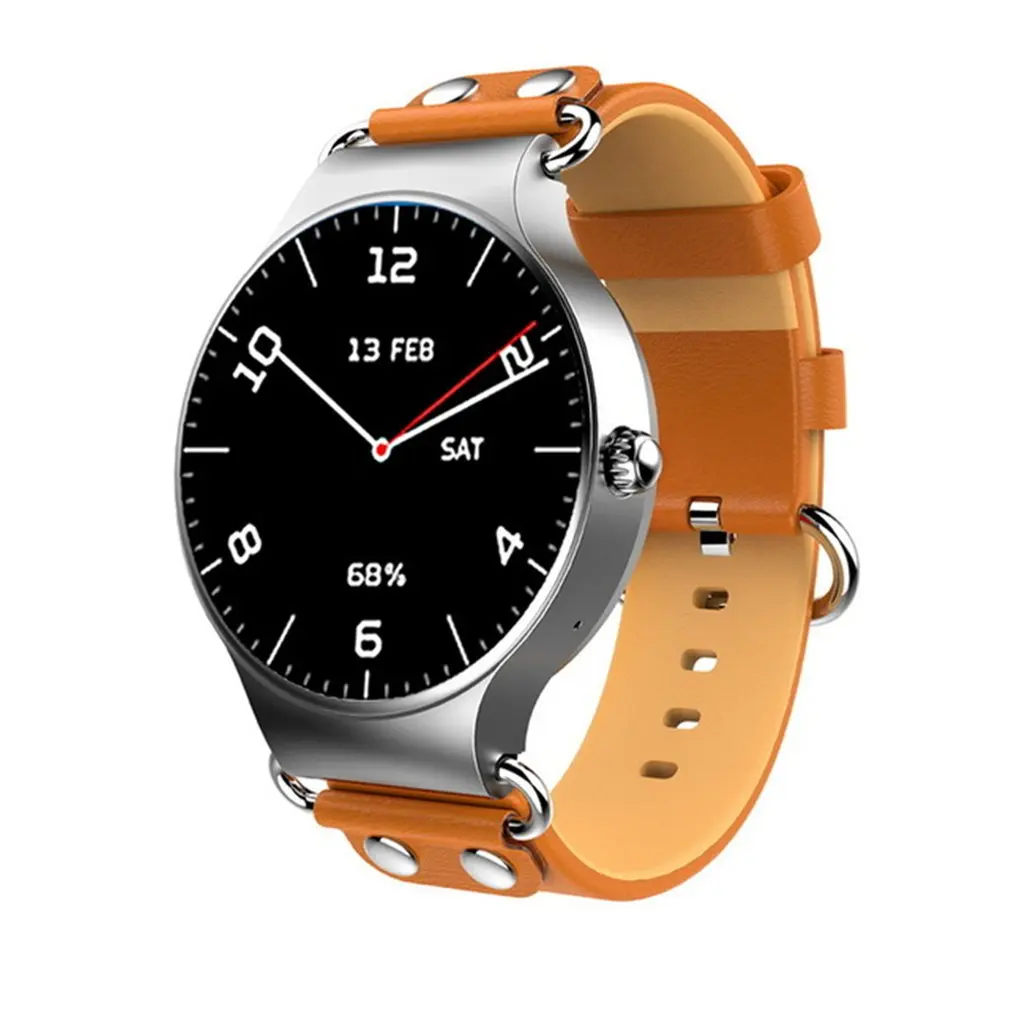 Модные Bluetooth 3g С Wi Fi кожаный ремешок Android системы смарт часы браслет для женщин мужчин Спорт часы подарки