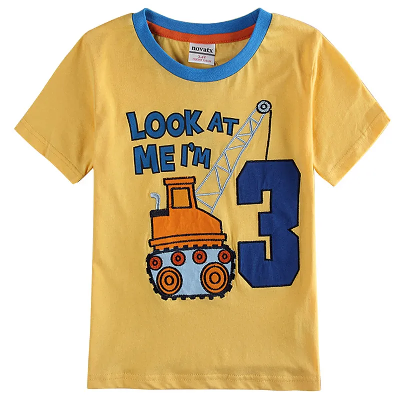 Boys Tops Summer Brand NOVATX Children T shirts Boys Clothes Kids Tee