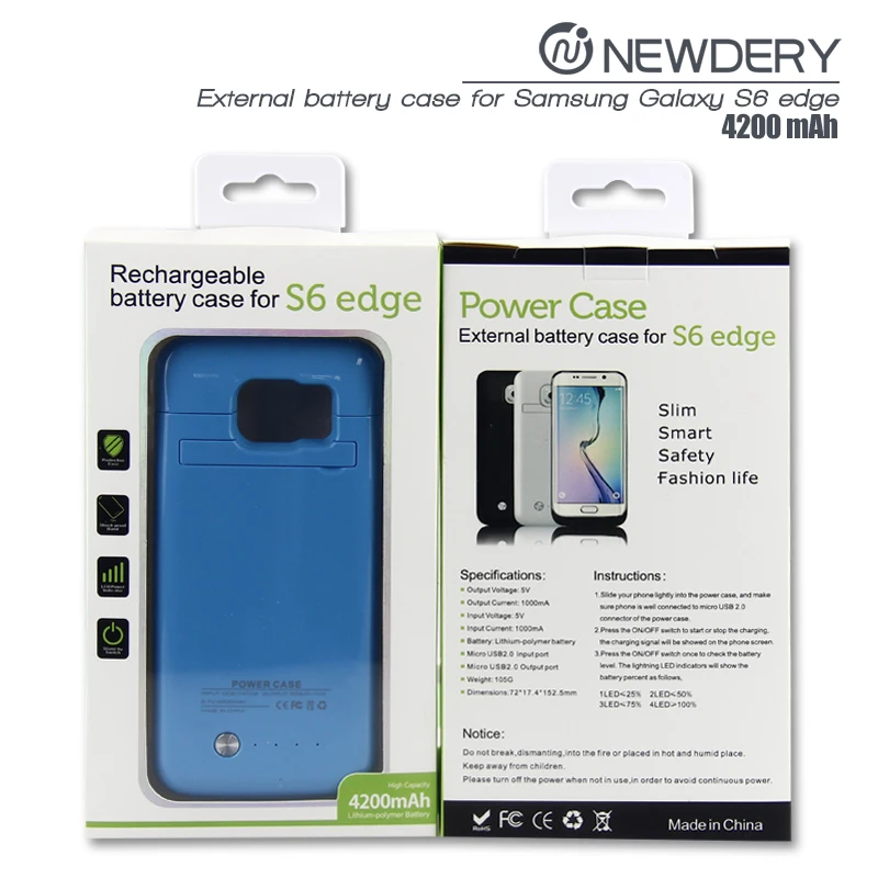 Батарея чехол для samsung Galaxy S6 S6edge s6edge plus 4200 мА/ч, Мощность чехол для samsung S6 S6edge