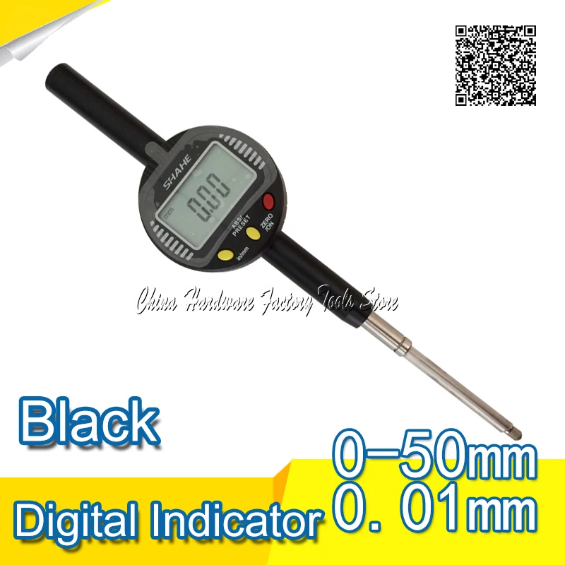 US $129.20 050 mm001 mm digital dial indicator dial indicator gauge 50 mm 001mm digital indicator
