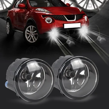 

DWCX 2pcs Set Right / Left Fog Light Lamp with H11 Halogen 55W Bulb Assembly for Nissan Murano Rouge Versa Infiniti EX35 M37 Q70