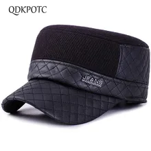 QDKPOTC Новая мужская зимняя шапка военная шапка защита ушей теплая шапка армейский моряк, капитан шапка для улицы