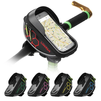 

Lixada Cycling Bike Bicycle Bag Top Tube Handlebar Bag Touchscreen Cell Phone Mount Holder MTB Road Bike Bicycle Front Frame Bag