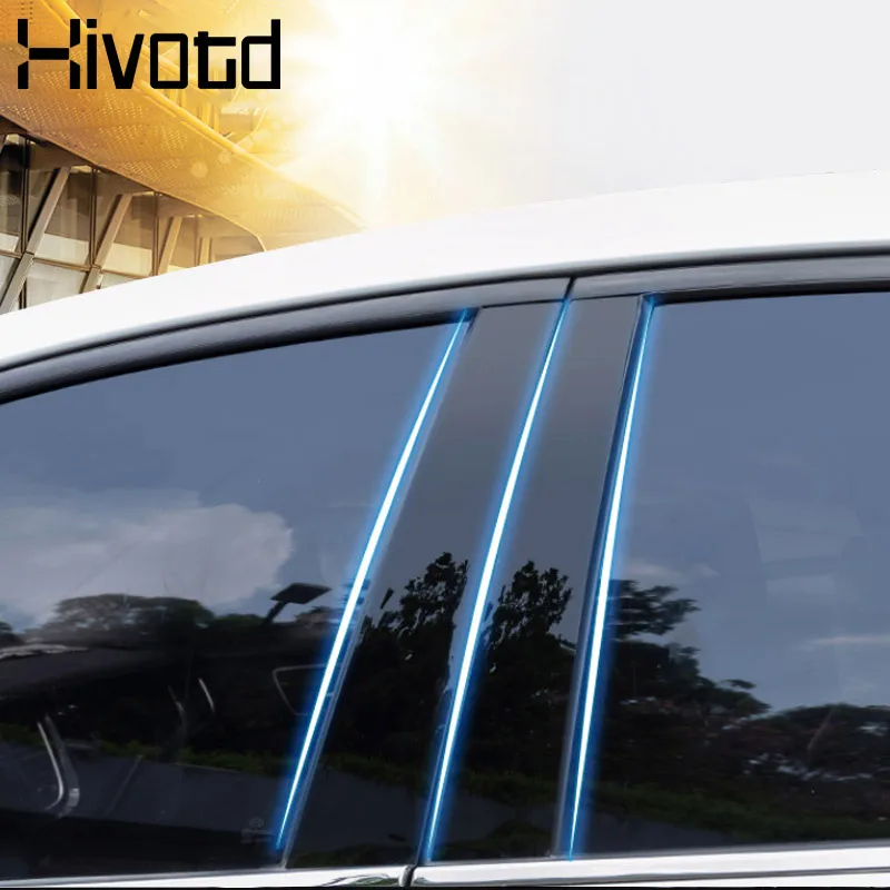 

Hivotd For Mazda CX-5 CX5 Automotive Interior Sticker Car Window BC Column Mirror Reflection Panel Exterior Trim Car Styling