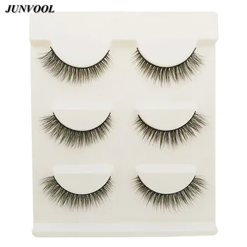 

Mink Eyelashes 15 Pairs Hot Natural Winged False Eyelash Makeup Fake Thick Handmade 3D Fake Eye Lashes Tools For Women Ladies