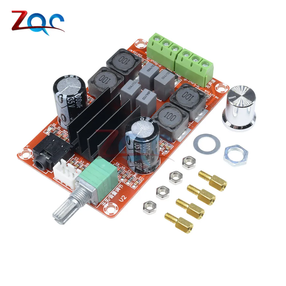 

TPA3116D2 2x50W DC24V Digital Power Amplifiers Board Dual Channel Stereo Amplifier Audio Board