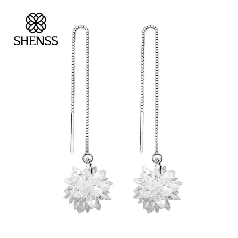 

925 Sterling Silver for women Delicate snowflake shape earrings