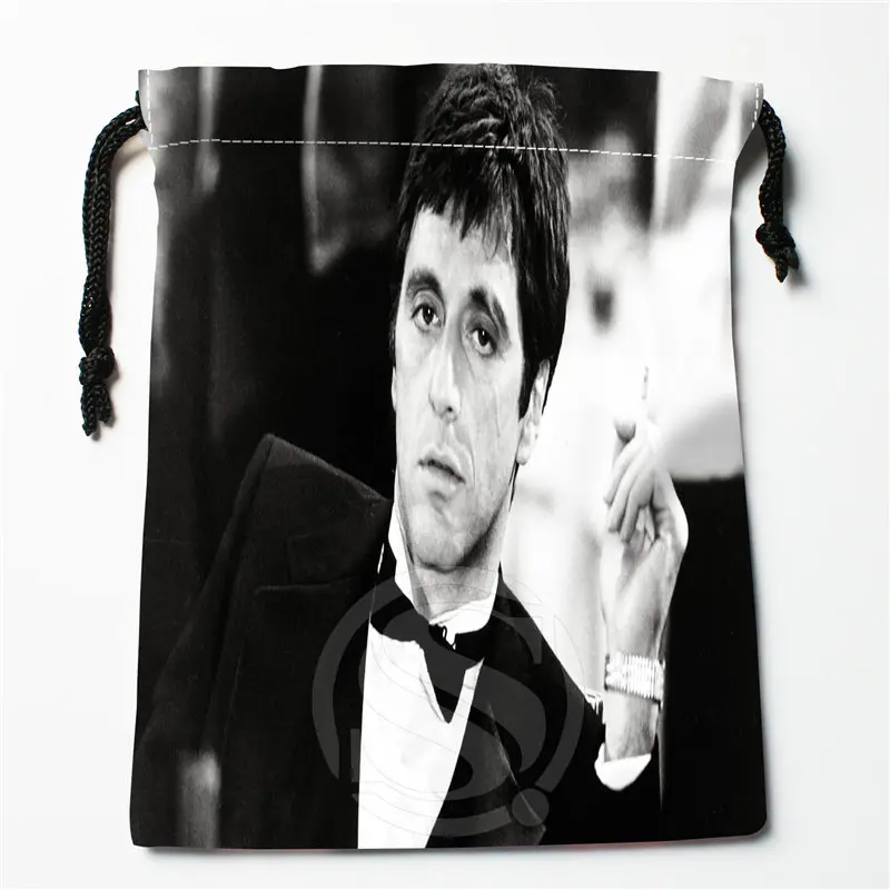 J w26 New Al Pacino Custom Printed receive Bag Compression Type drawstring bags size 18X22cm W725