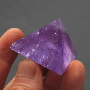 

Natural amethyst QUARTZ CRYSTAL pyramid POINT HEALING