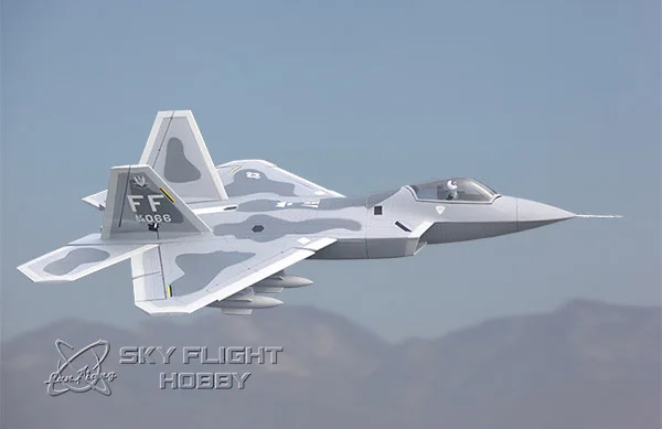 Полет в небе Hobby Twin F22 double 70 мм EDF EPS F 22 Raptor RC jet aircraft|Радиоуправляемые самолеты| |