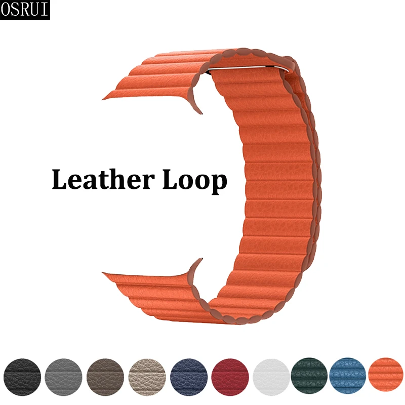 Strap for Apple Watch band 42mm 38mm apple watch strap 44mm 40mm genuine leather loop magnetic bracelet for correa iwatch 4 3 2 Strap for Apple Watch band 42mm 38mm apple watch strap 44mm 40mm genuine leather loop magnetic bracelet for correa iwatch 4 3 2
