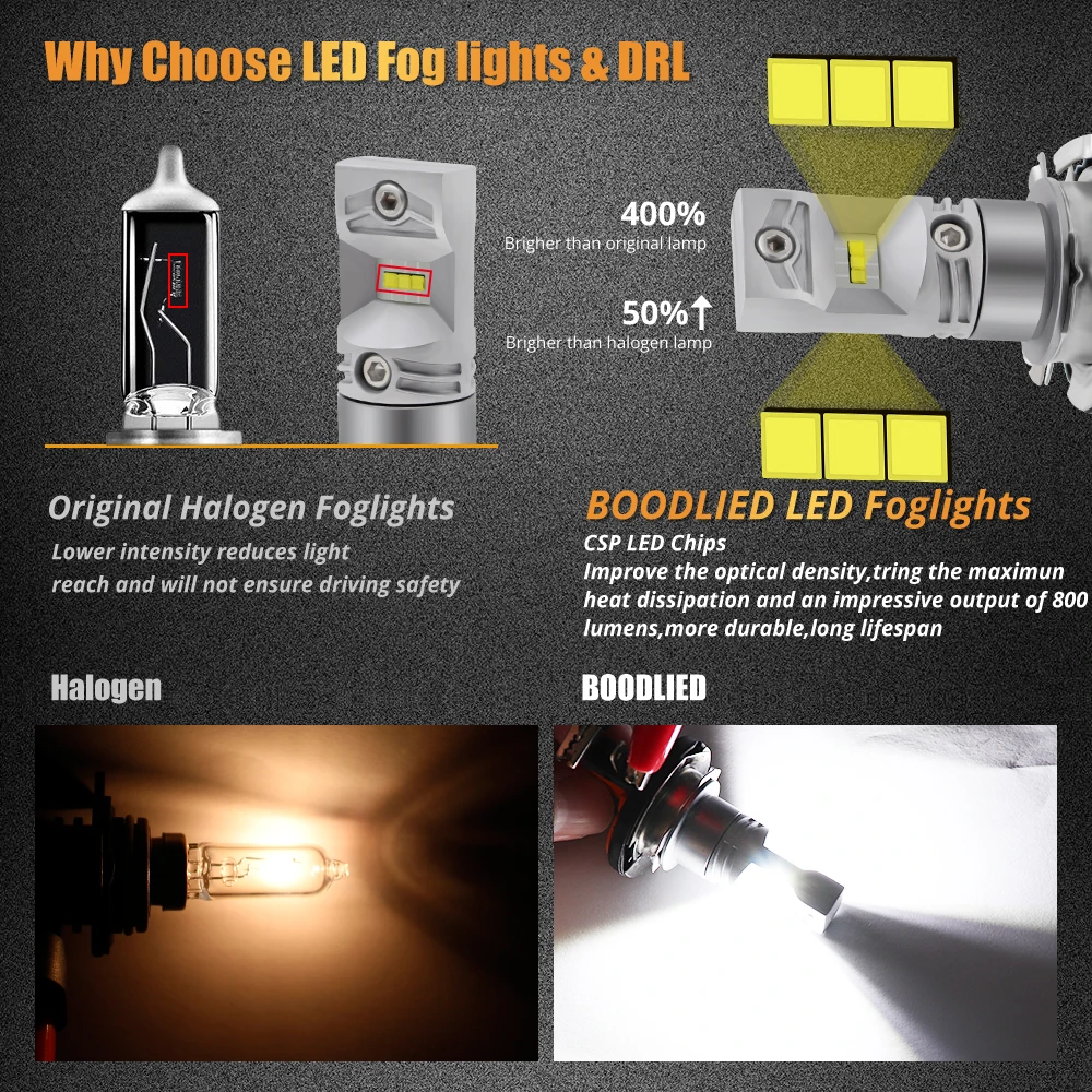 Tanie 2 sztuk H15 LED lampa przeciwmgielna do samochodów 30W CSP 1919 chip LED smd high power biały 6000K żarówki do samochodu Auto zewnętrzny reflektor przeciwmgielny