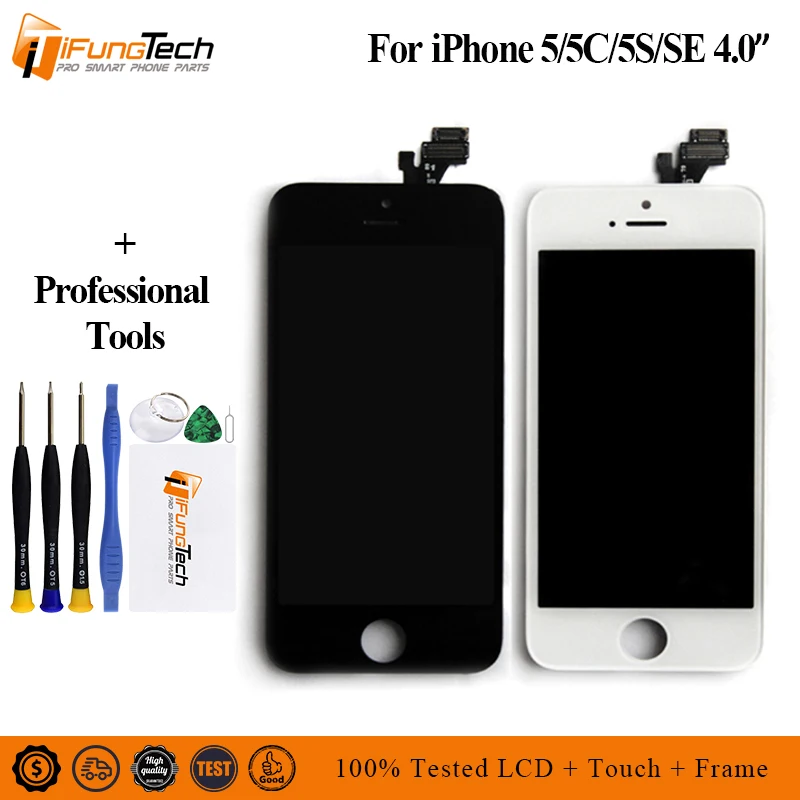 AAA ESR Выделяет все виды для iPhone 5G 5C 5S ЖК-экран дигитайзер сборка Pantalla Ecran дисплей |
