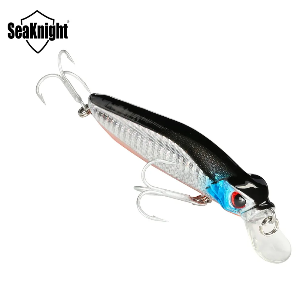 

SeaKnight SK036 Minnow Hard Fishing Lure 1PC 8.5g 90mm 3.54in Artificial Bait 0-1.0M Depth Floating Lure With VMC Hooks