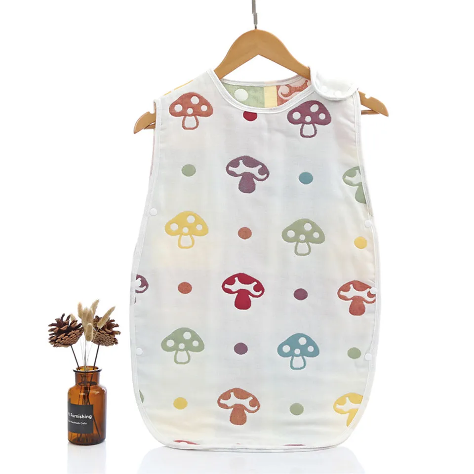 Спальный мешок для малышей; Летний спальный мешок для новорожденных; мягкий хлопковый жилет с рисунком; пеленки; коконы для новорожденных; спальные мешки для малышей