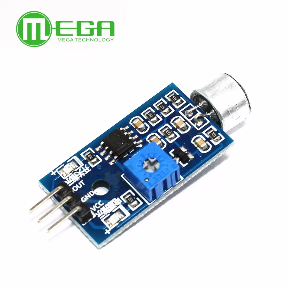 

2PCS Microphone Sensor High Sensitivity Sound Detecte Voice Switch Detect Module For Arduino 3 Pin 3.3V-5V Digital Ouput