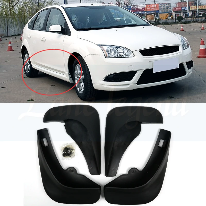 

Free Shipping High Quality ABS Plastics Automobile Fender Mudguards Mud Flaps For 2005-2011 Ford Focus 2 MK2 5dr HB