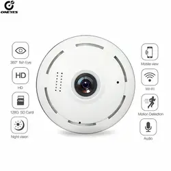 ONEYES Беспроводная сетевая камера 1080 P HD 360 градусов панорамная ip-камера Fisheye камера видеонаблюдения wifi камера видеонаблюдения