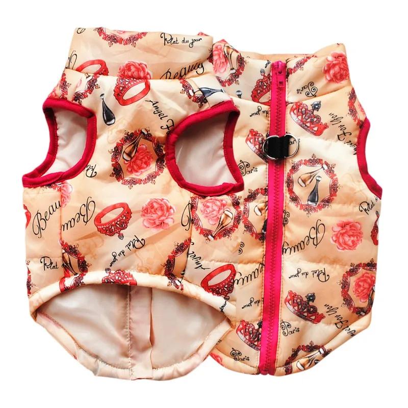 Autumn Winter Pet Dog Vest Warm Soft Padded Vest Harness Puppy Small