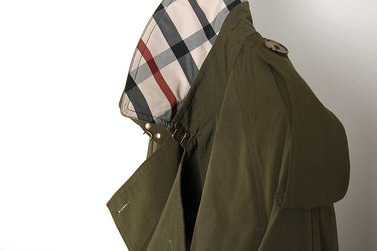 JAZZEVAR осенний модный бренд тренч женский двубортный пальто с воротником верхняя одежда свободная одежда ветровка женская 870117