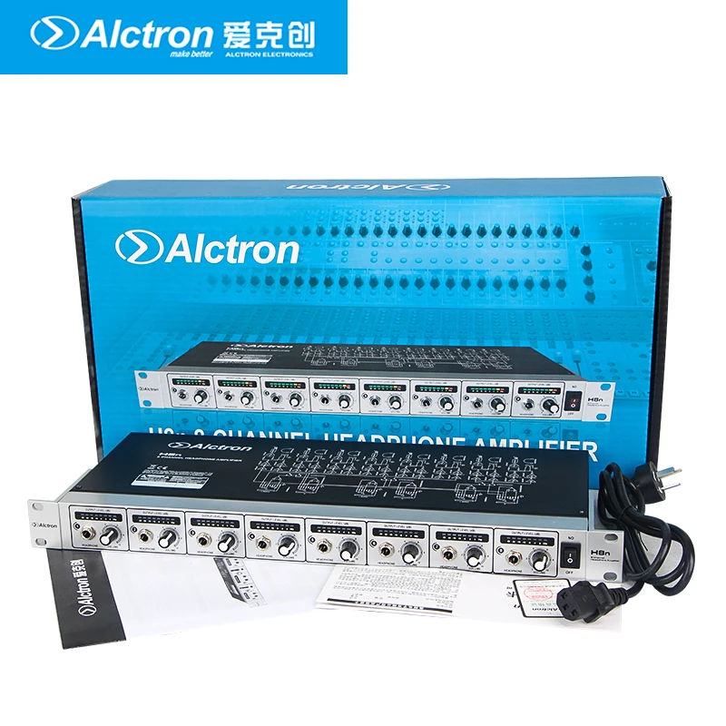 Alctron H8N headphone amplifier used in stage performance, studio recording