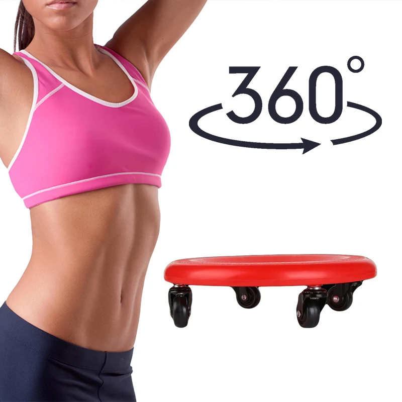 

4 Wheels Power Fitness Equipment Abdominal Roller Training Drawing Roller Home Sports Equipment Abdominal Disc Gym With Knee Pad