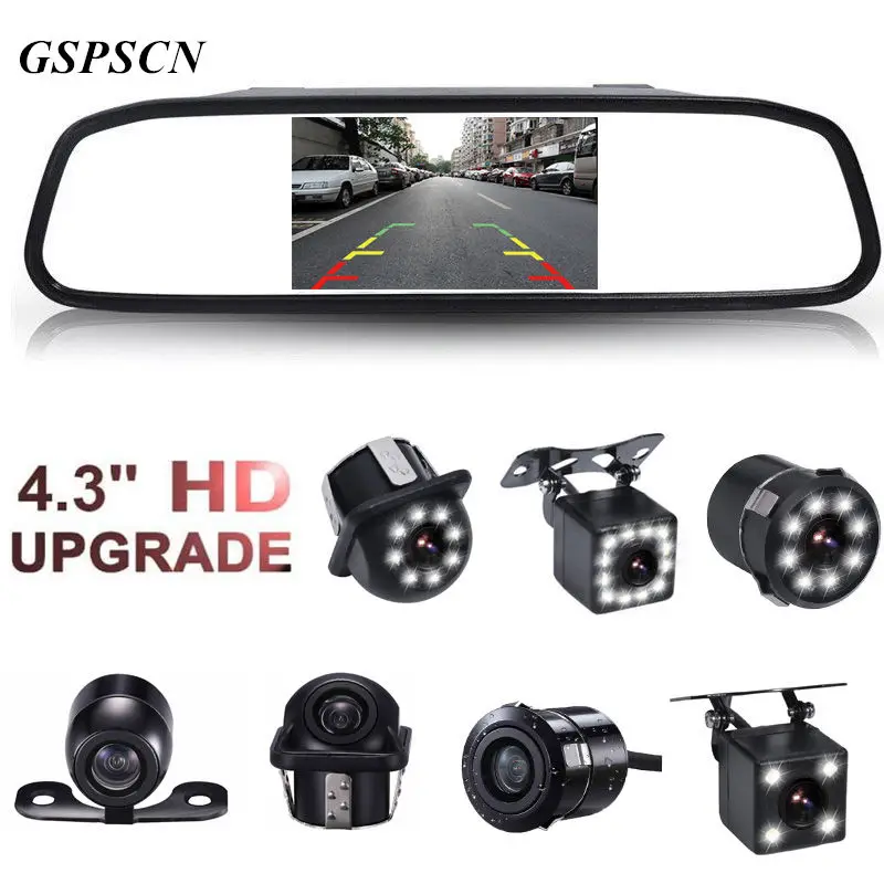 Car Parking Monitors CCD HD Waterproof 12LED Night Vision Car Rear View Backup font b Camera