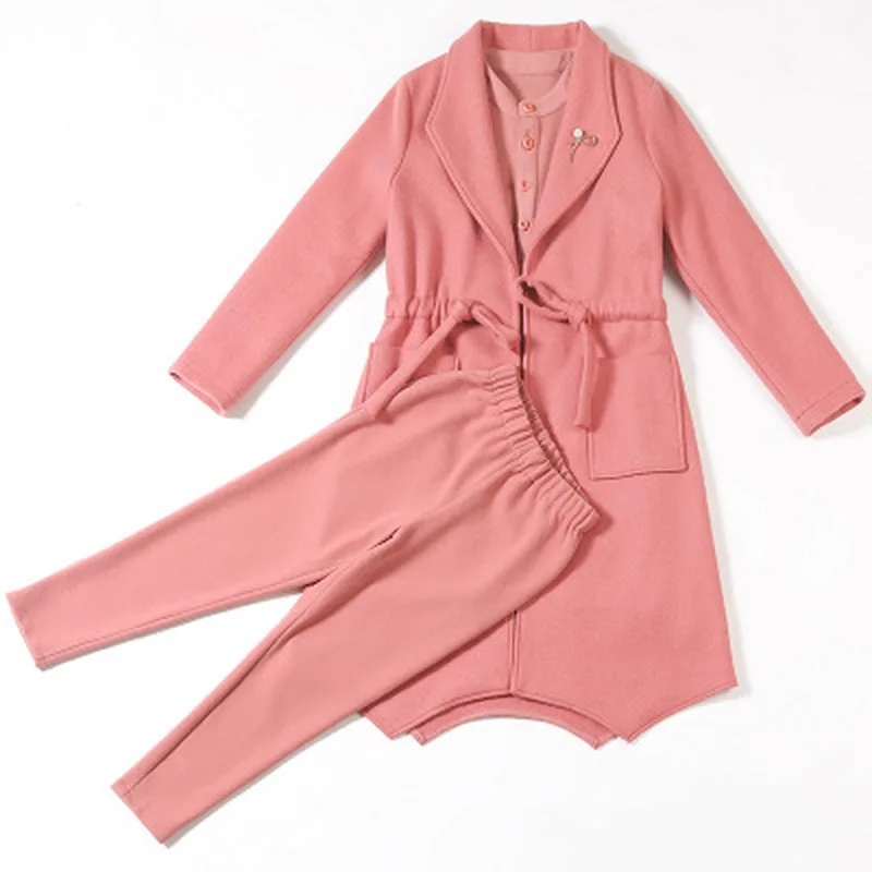 Осень и зима новая женская мода темперамент ноги брюки Тонкий костюм
