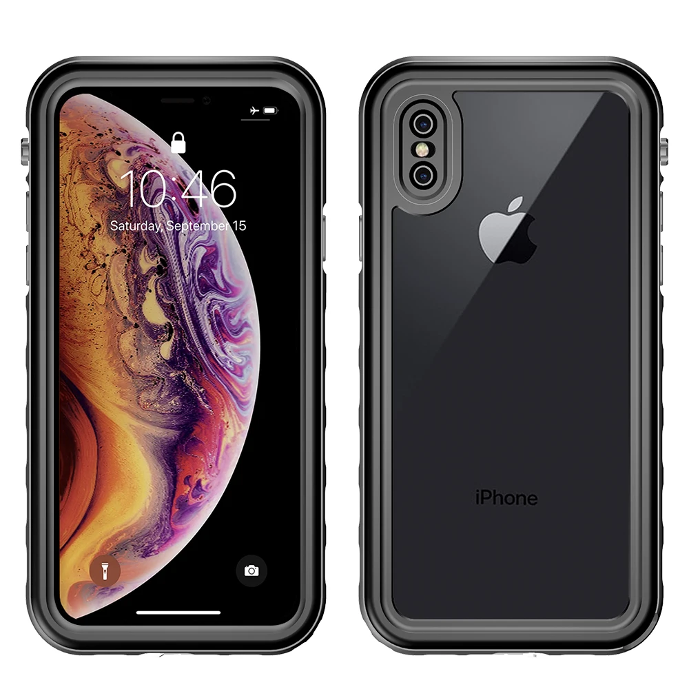 

L-FADNUT High Sealed Waterproof Phone Case For iPhone X Xr Xs Max Card Bag Sports Bumper For 6 6S 7 8 Plus Armor Defender Cover