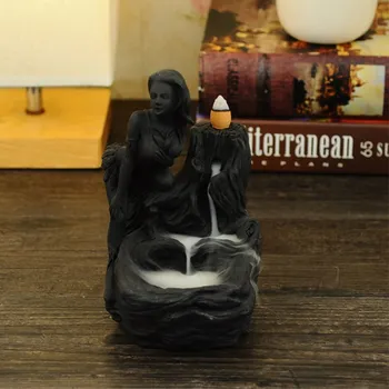 

Resin Crafts Backflow Incense Burner Craft Ornaments Characters Beauty Ornaments Use In Home Teahouse Decoration