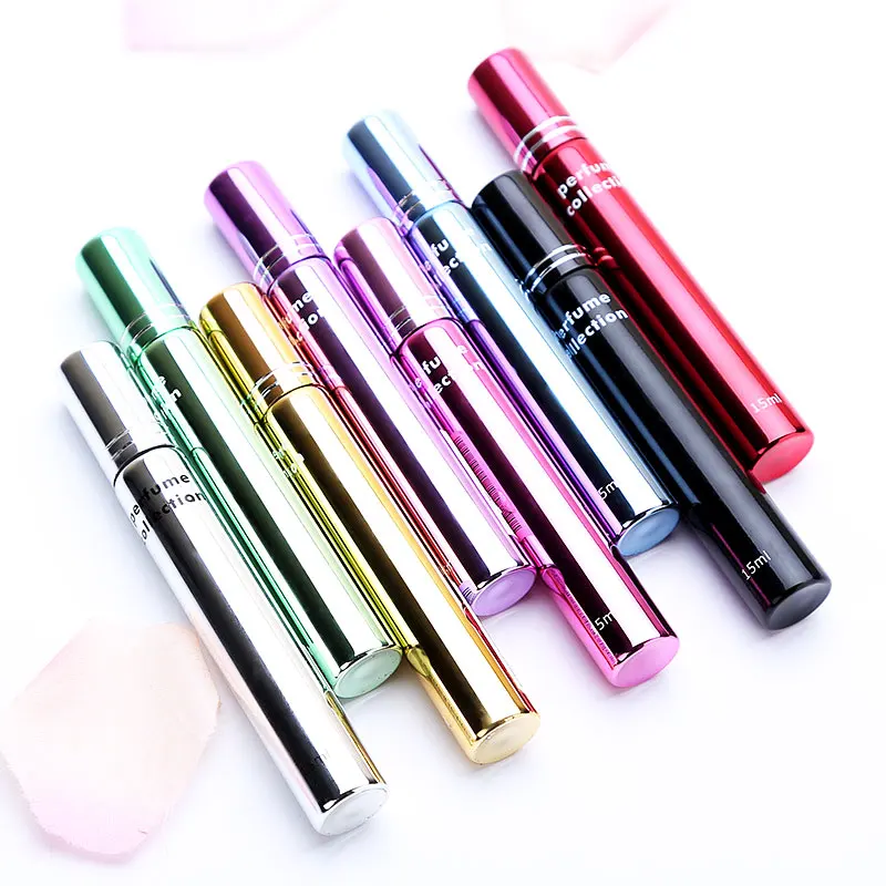 

15ml Mini Refillable Empty Atomizer Perfume Bottle Scent Pump Spray Case Travel Parfum Cosmetic Containers Airless Pump