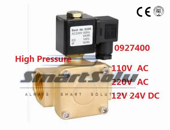 

High Quality 1'' Diaphragm Solenoid Valve 1.6MPa Normally closed 0927400 DC12V,DC24V or AC110V,AC220V