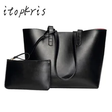 Mode Marke Frauen Handtasche & Kupplung Casual Dame Leder Großen Tasche Weibliche Schulter Handtasche Einkaufstasche Mansur Eimer