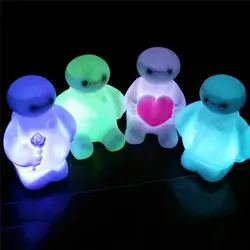 Мультфильм ночник переключатель светодио дный характер светодиодные лампы с батарея Портативный творческий ночник для детей детская