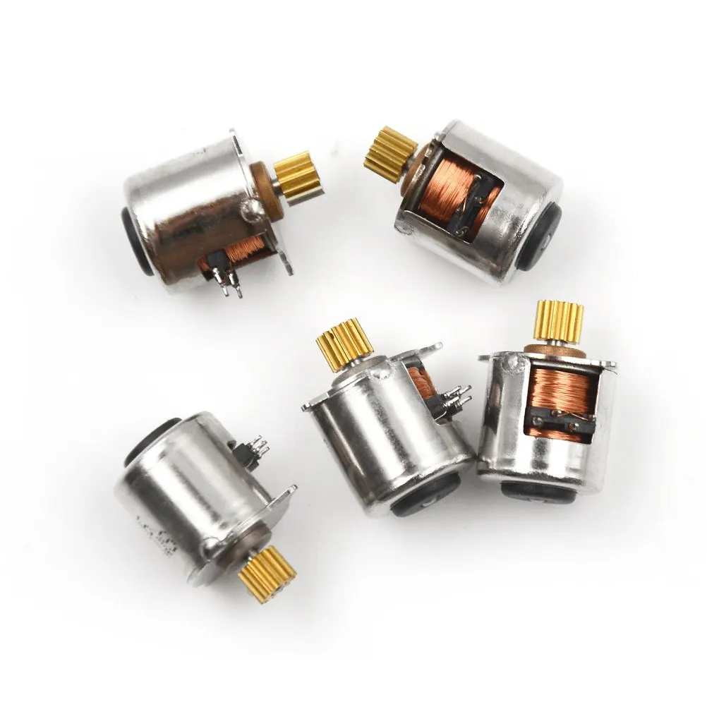 5PCS/lot 2 Phase 4 Wire Stepper Motor With Copper Gear 10.2mm Micro Stepping Motor