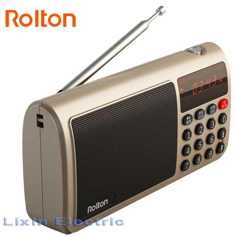 Rolton T50 Fm ラジオポータブル世界バンドラジオ Fm Am Sw ラジオ Mp3 スピーカー Wav 音楽プレーヤー Tf カードと懐中電灯 Pc Ipod Sw Radio Am Radioradio Am Aliexpress