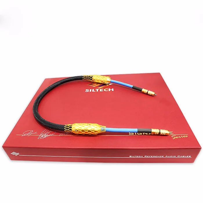 

Siltech GOLDEN RIDGE II digital RCA cable auido CoaxialCable with Gold plated RCA plug