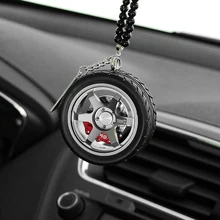 Автомобильный кулон украшение интерьера зеркало ступица подвеска автомобиль ступица вешалка для автомобильных шин брелок украшение для автомобиля