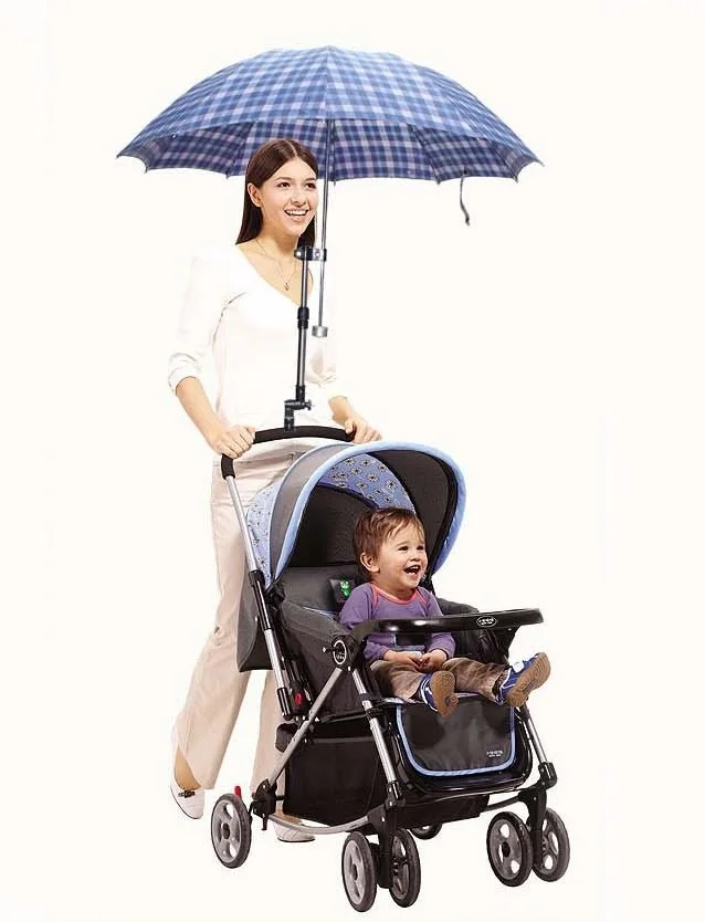 Black 360 Degree Baby Stroller Umbrella Holder Mountbaby stroller umbrella holderbaby stroller