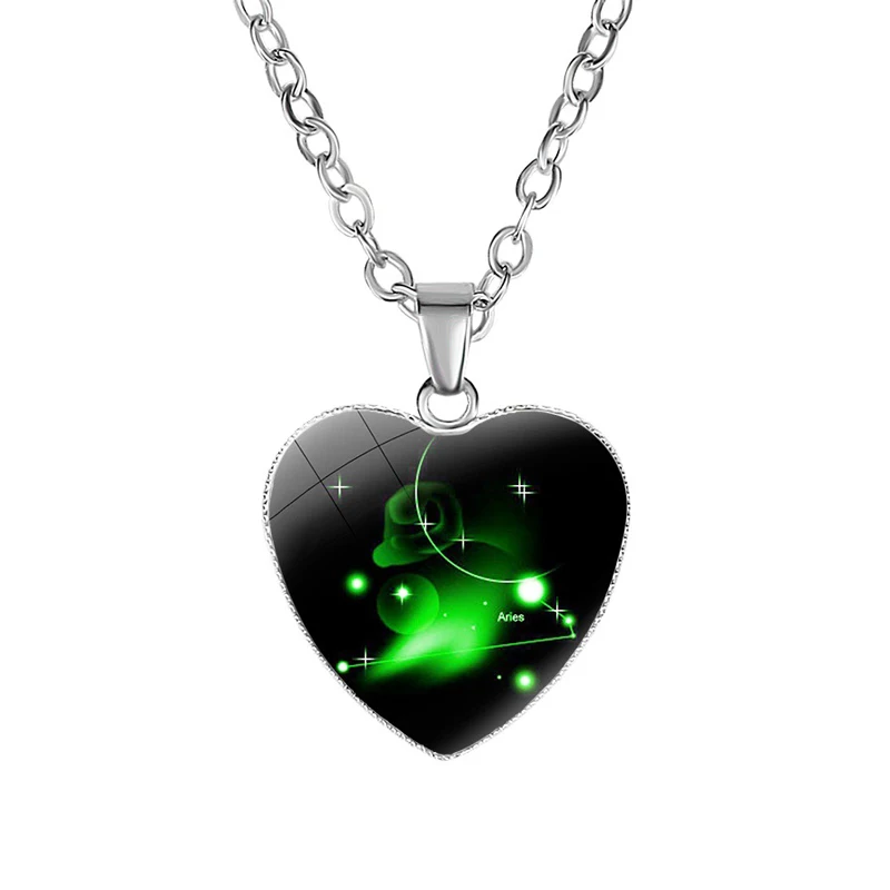 NIUYITID Twelve Constellation Necklaces & Pendants Zodiac Necklace For Women Girl Jewelry Neckless Valentine's Day Gift Love (15)