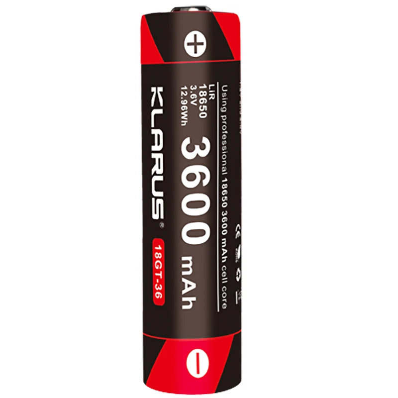 Original KLARUS 3600mAh Li-ion Cell Rechargeable 18650 Battery for Portable Lighting Original KLARUS 3600mAh Li-ion Cell Rechargeable 18650 Battery for Portable Lighting